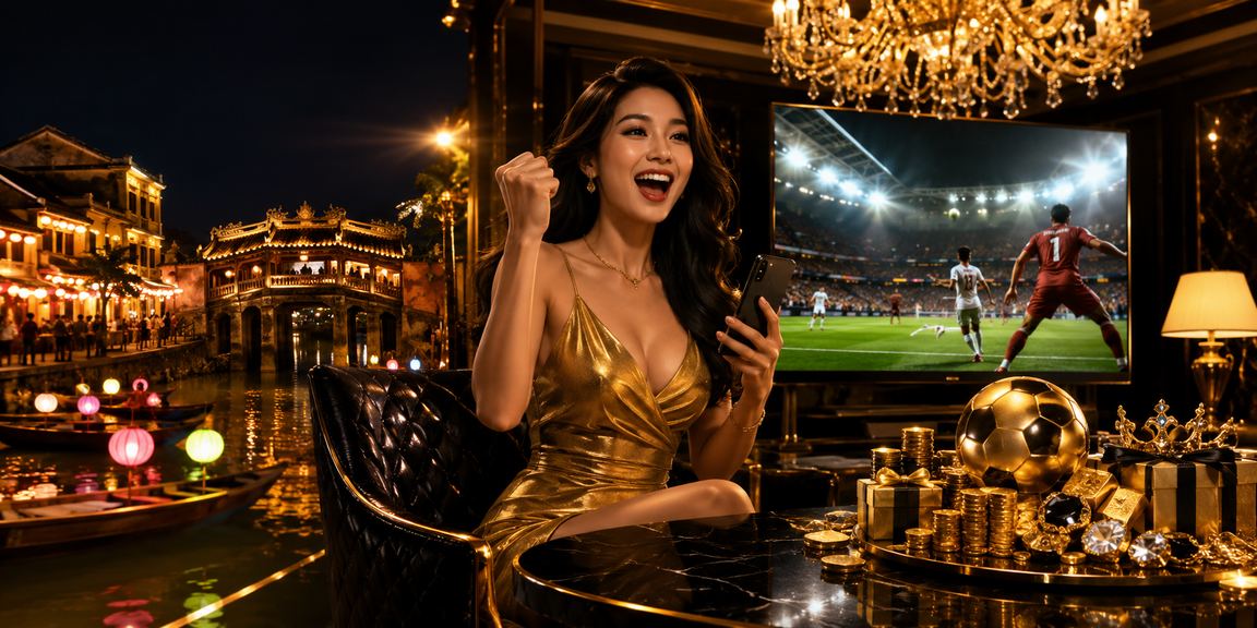 Người dùng tham gia nhận thưởng đăng ký tại chợ đêm Hội An